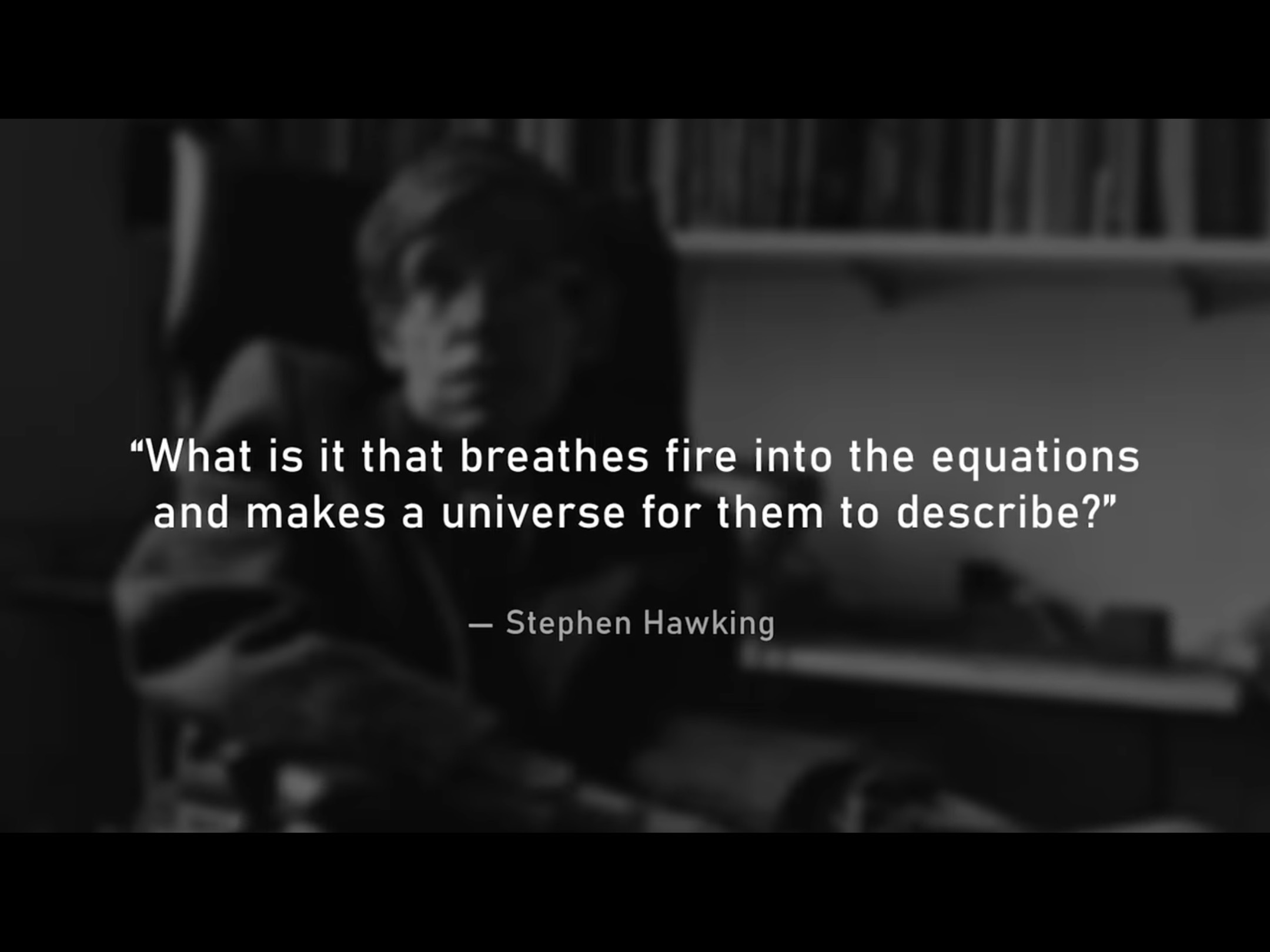 Stephen Hawking quote about life in the universe